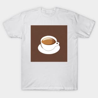 Cup of coffee in a white cup T-Shirt